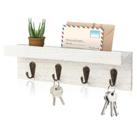 Porte clé mural en bois avec étagère CleariaHome Entry