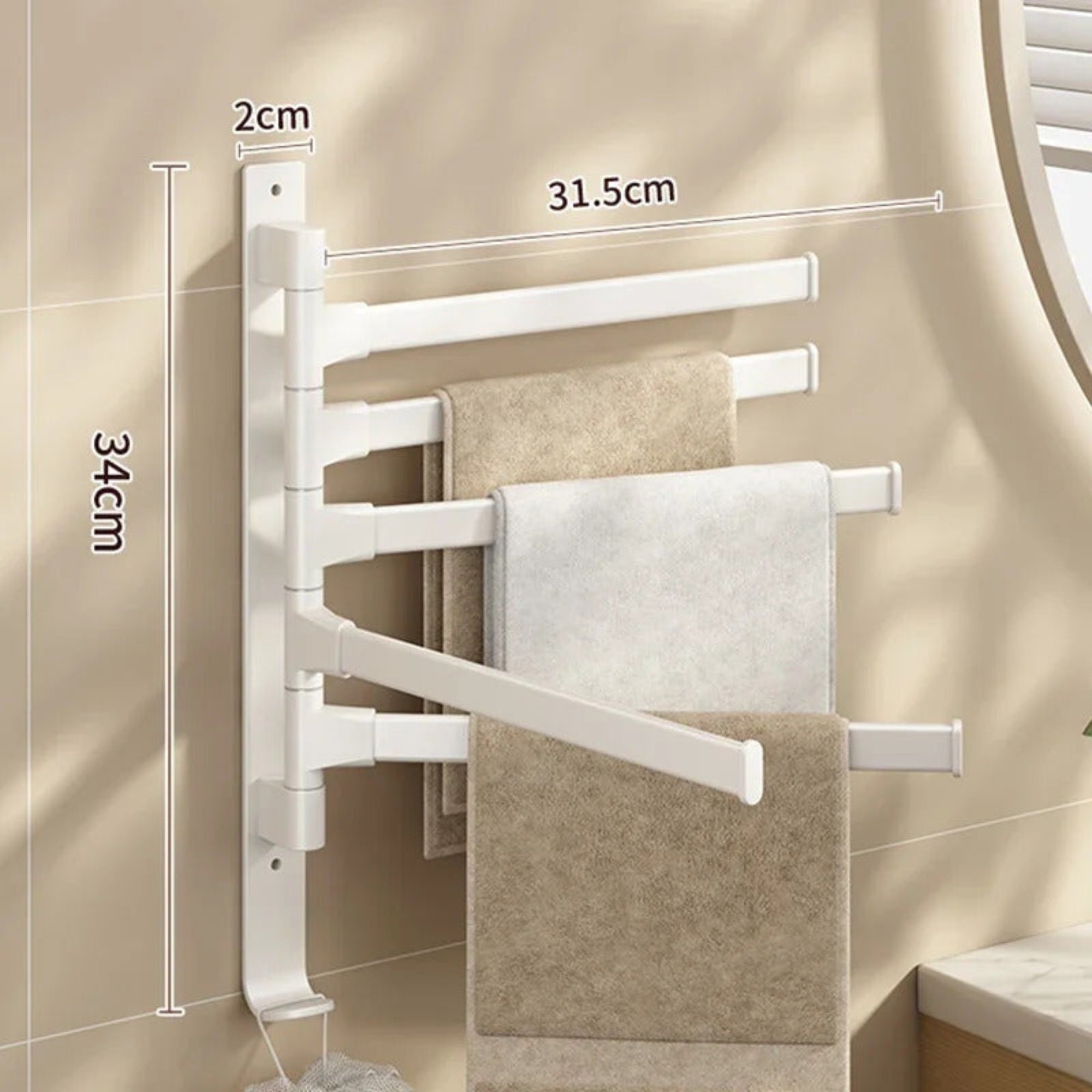 Porte serviette salle de bain CleariaHome Signature