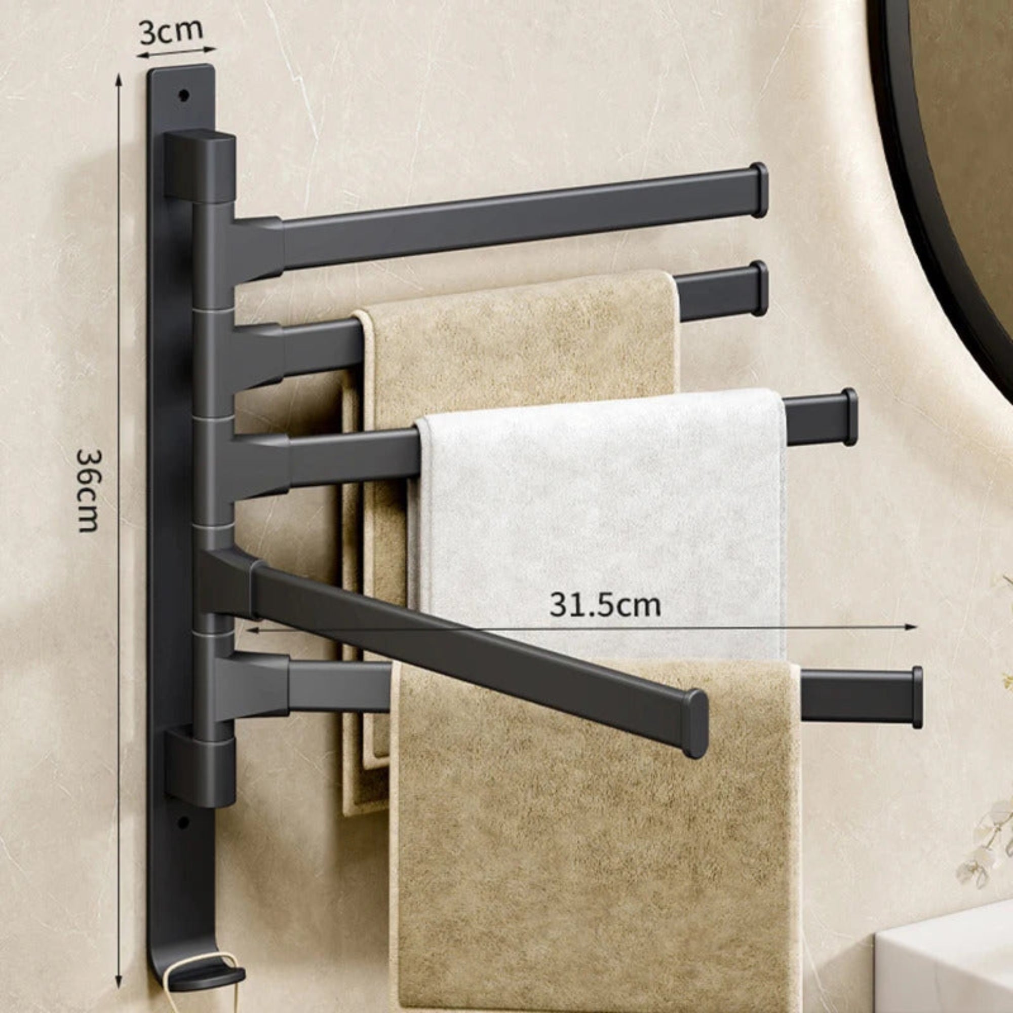 Porte serviette salle de bain CleariaHome Signature